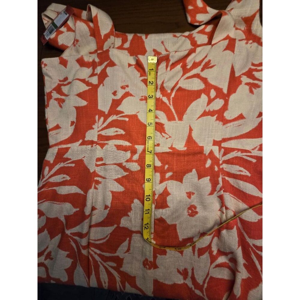 NWT Vince Camuto Cayenne Cream Floral Mini Dress Women’s Size L. - Picture 14 of 16
